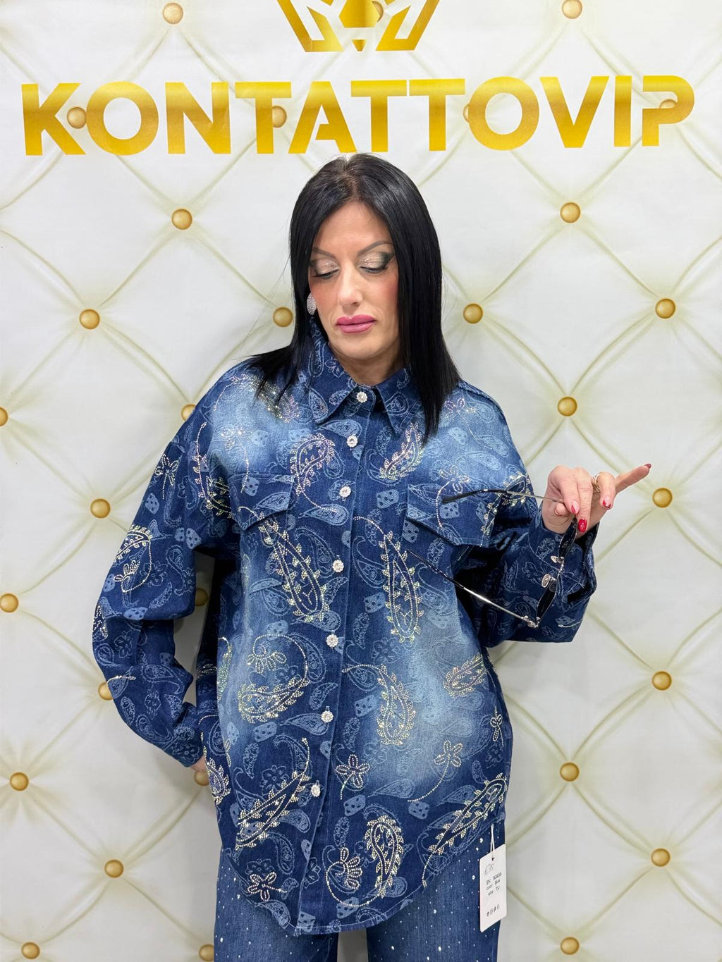 Camicia Swarovski boreali