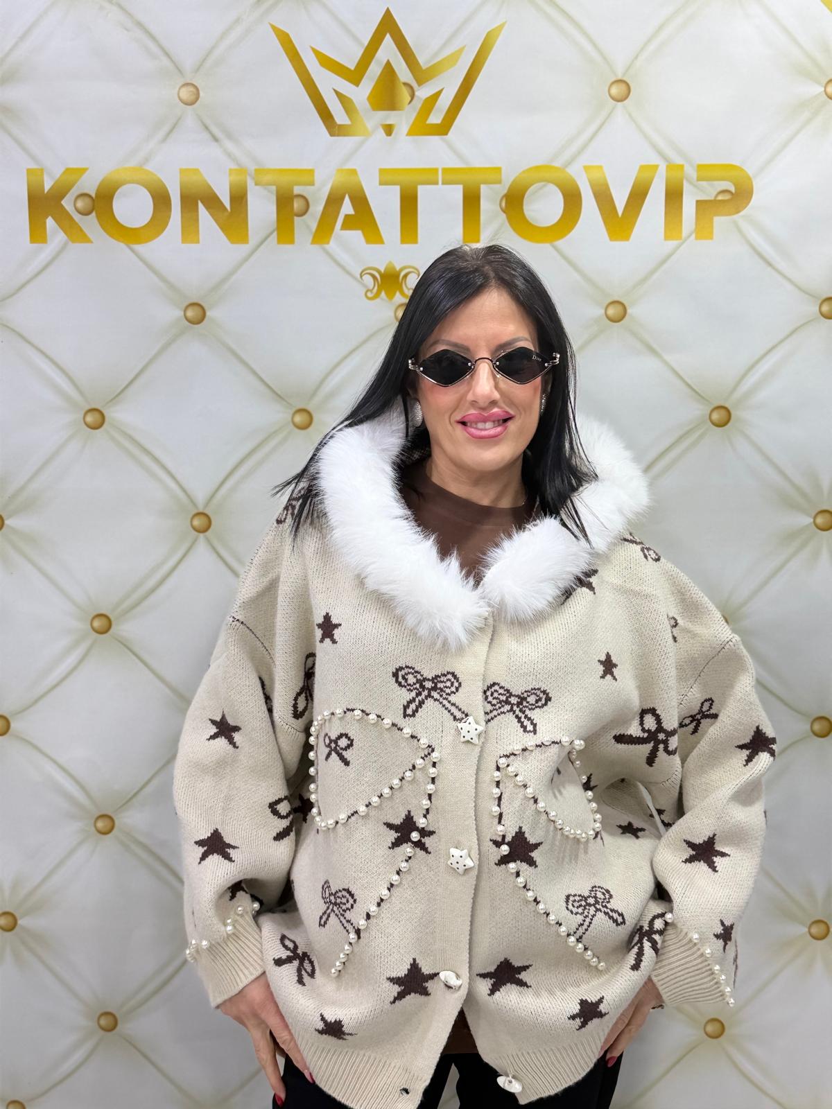 Giochettone lana con fiocco